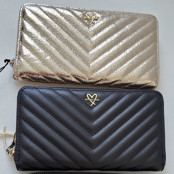 NEW Victoria's Secret V Quilted Continental Wallet - Picture 10 of 12